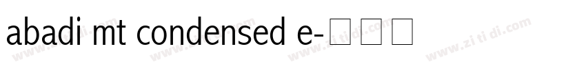abadi mt condensed e字体转换